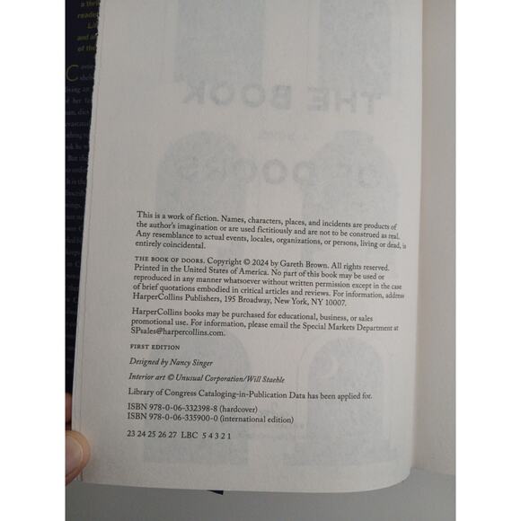 The Book of Doors: A Novel - Hardcover, by Brown Gareth - Very Good* - Picture 4 of 5